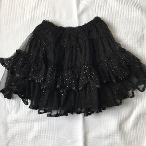 Rachael & Chloe Girls Black Ruffle Skirt
